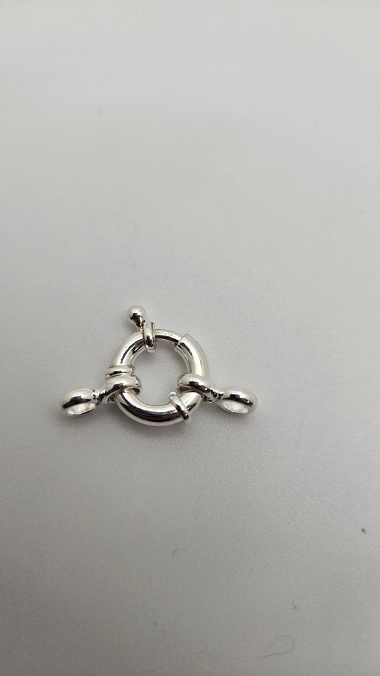 Sterling Silver 14mm Spring Ring Clasp Single.