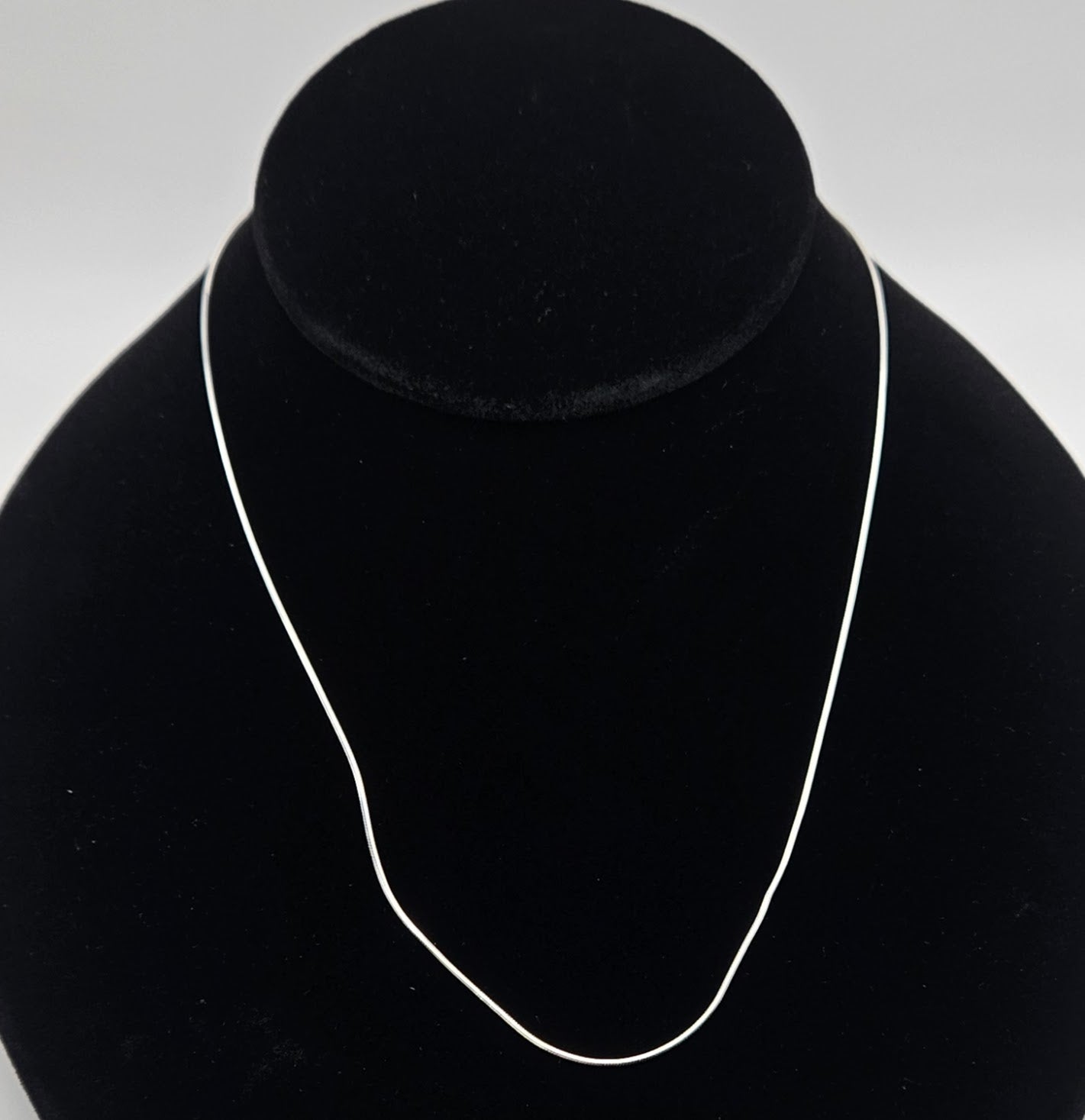 Sterling silver 18in 8-sided snake 020 0.9mm.