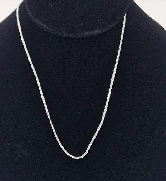 Sterling silver 18in gourmette.