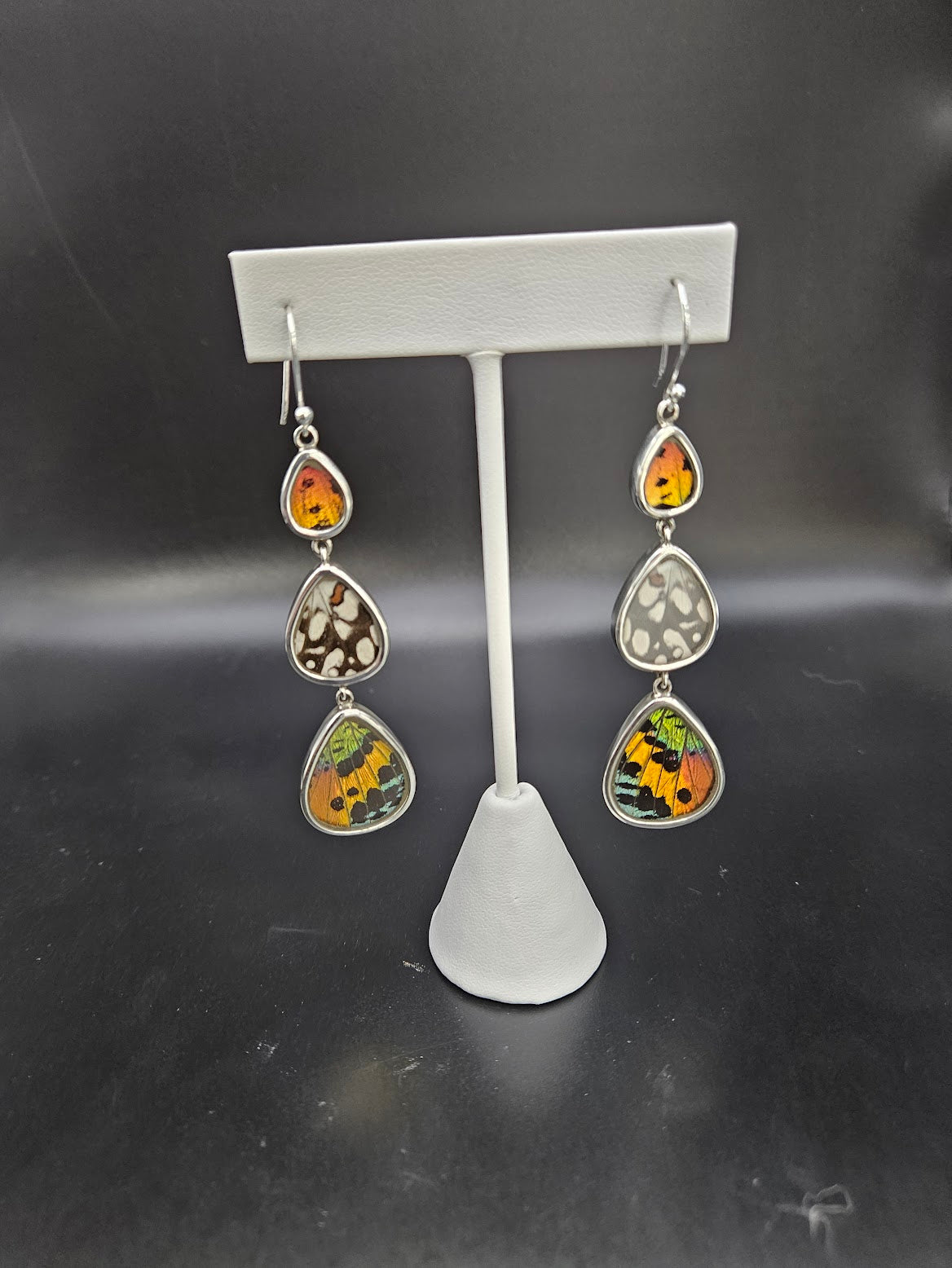 Sterling Silver 3-1 Triple Drop Earrings