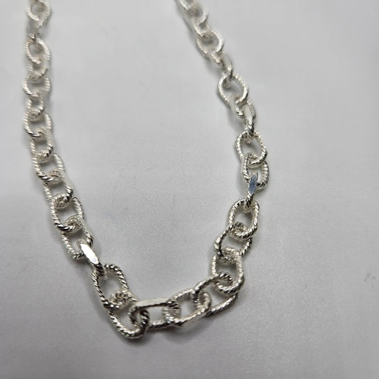 Sterling Silver 6mm Twist Figaro Chain By The Foot.
