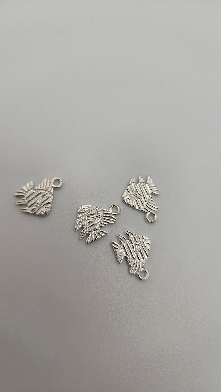 Sterling Silver Angelfish Charm Single.