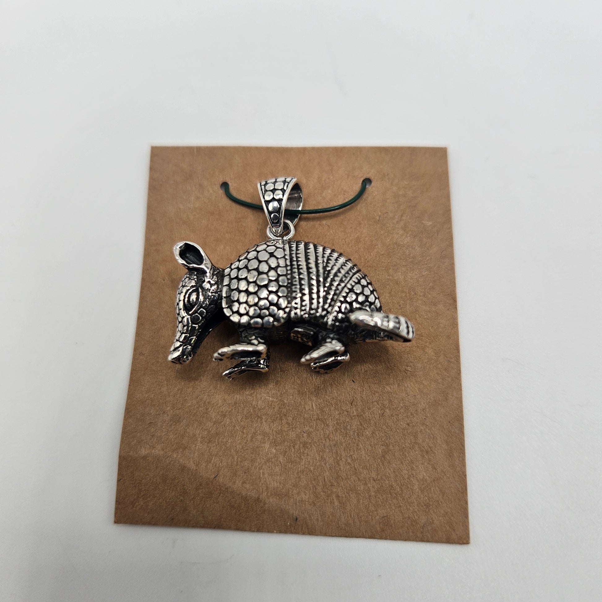 Sterling Silver Armadillo Pendant.