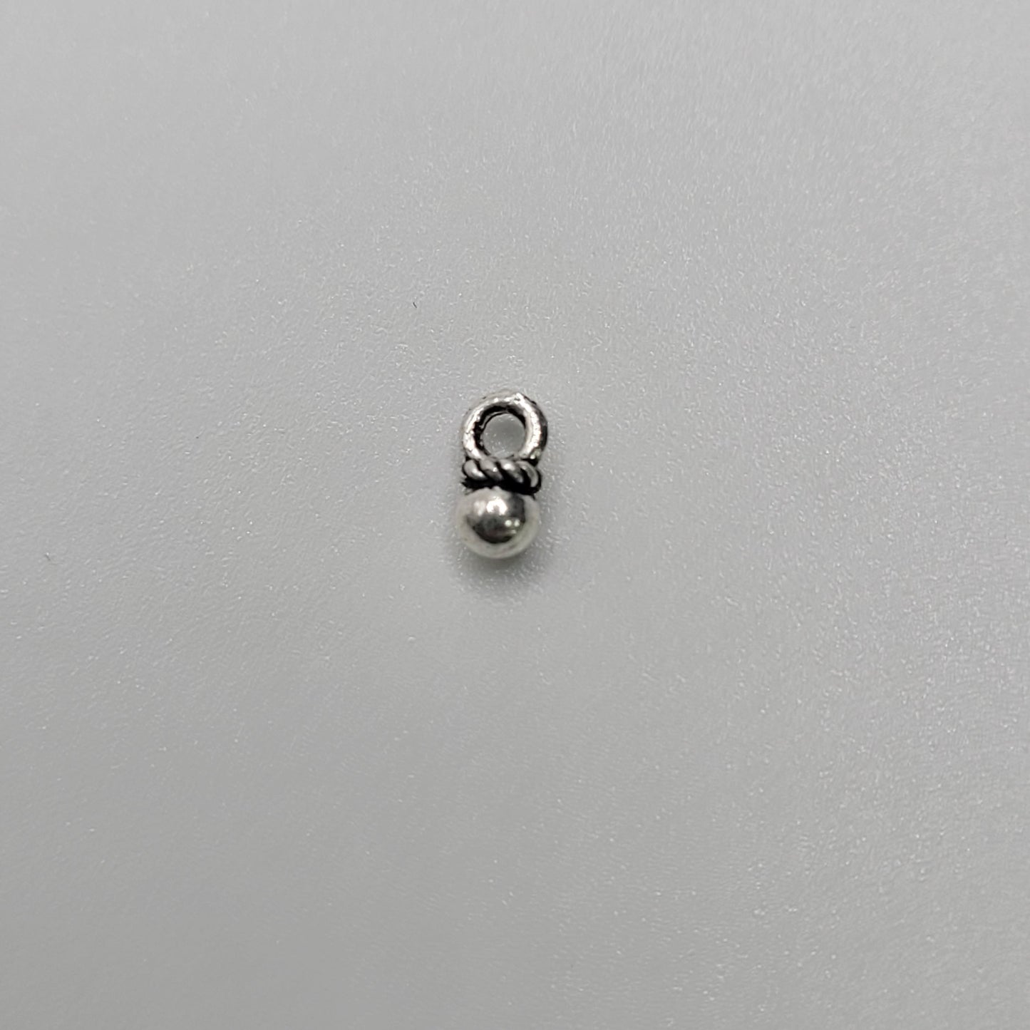 Dainty 1.5mm Sterling Silver Ball Charm.