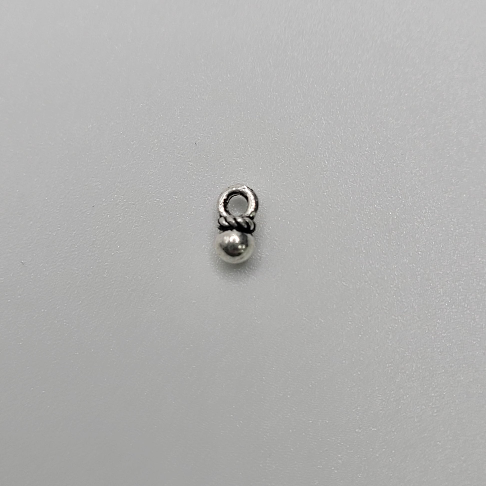 Dainty 1.5mm Sterling Silver Ball Charm.