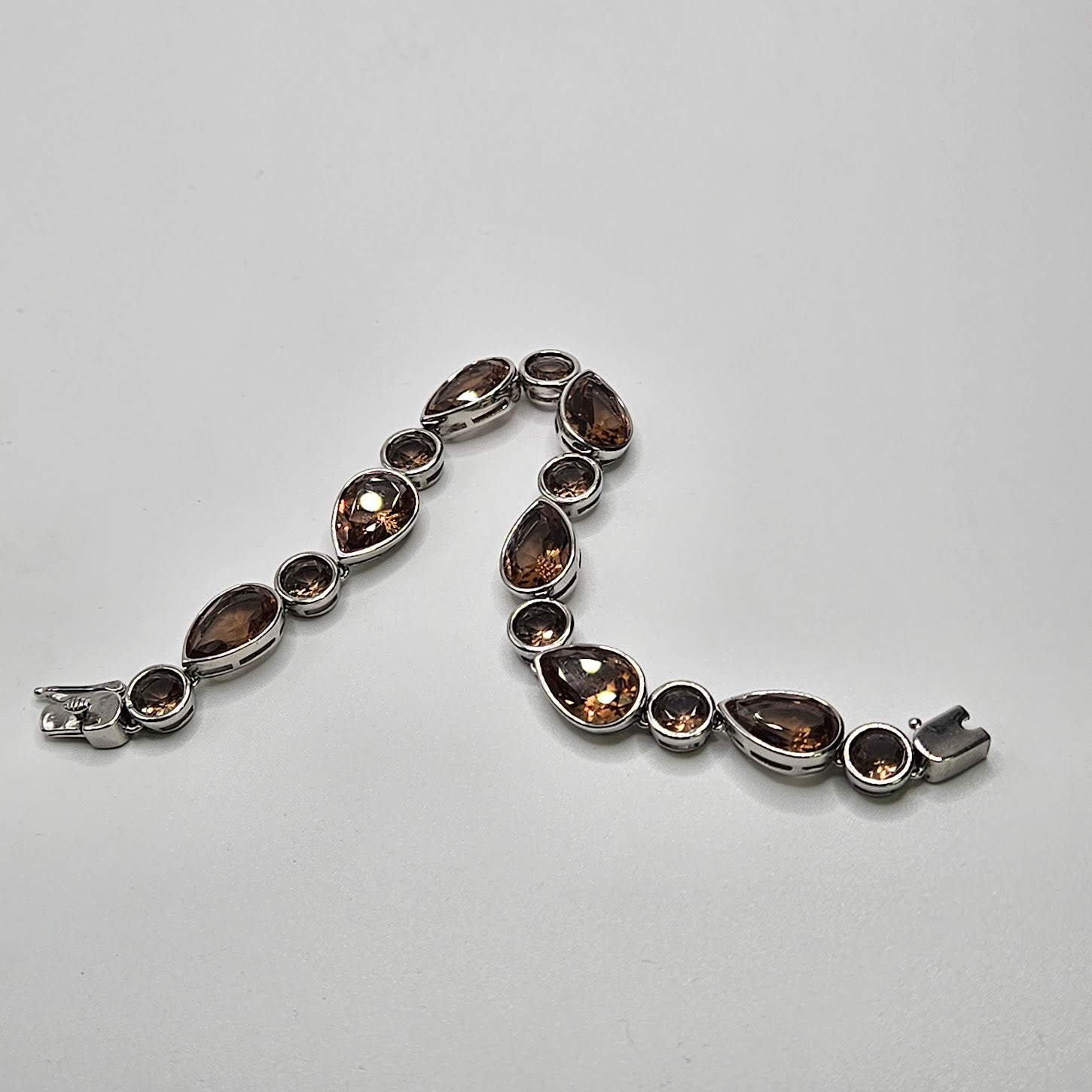Sterling Silver Color Change Gemstone Bracelet.