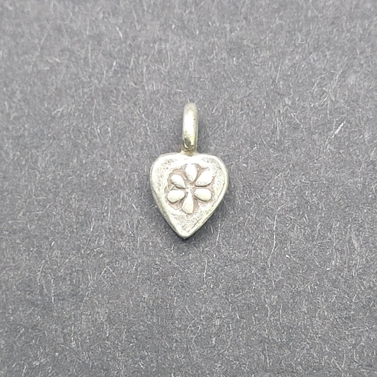 Sterling Silver Dainty Flower Charm.