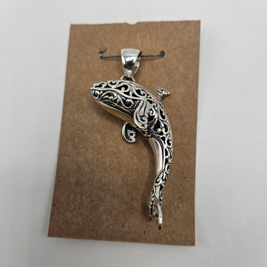 Sterling Silver Dolphin Pendant.