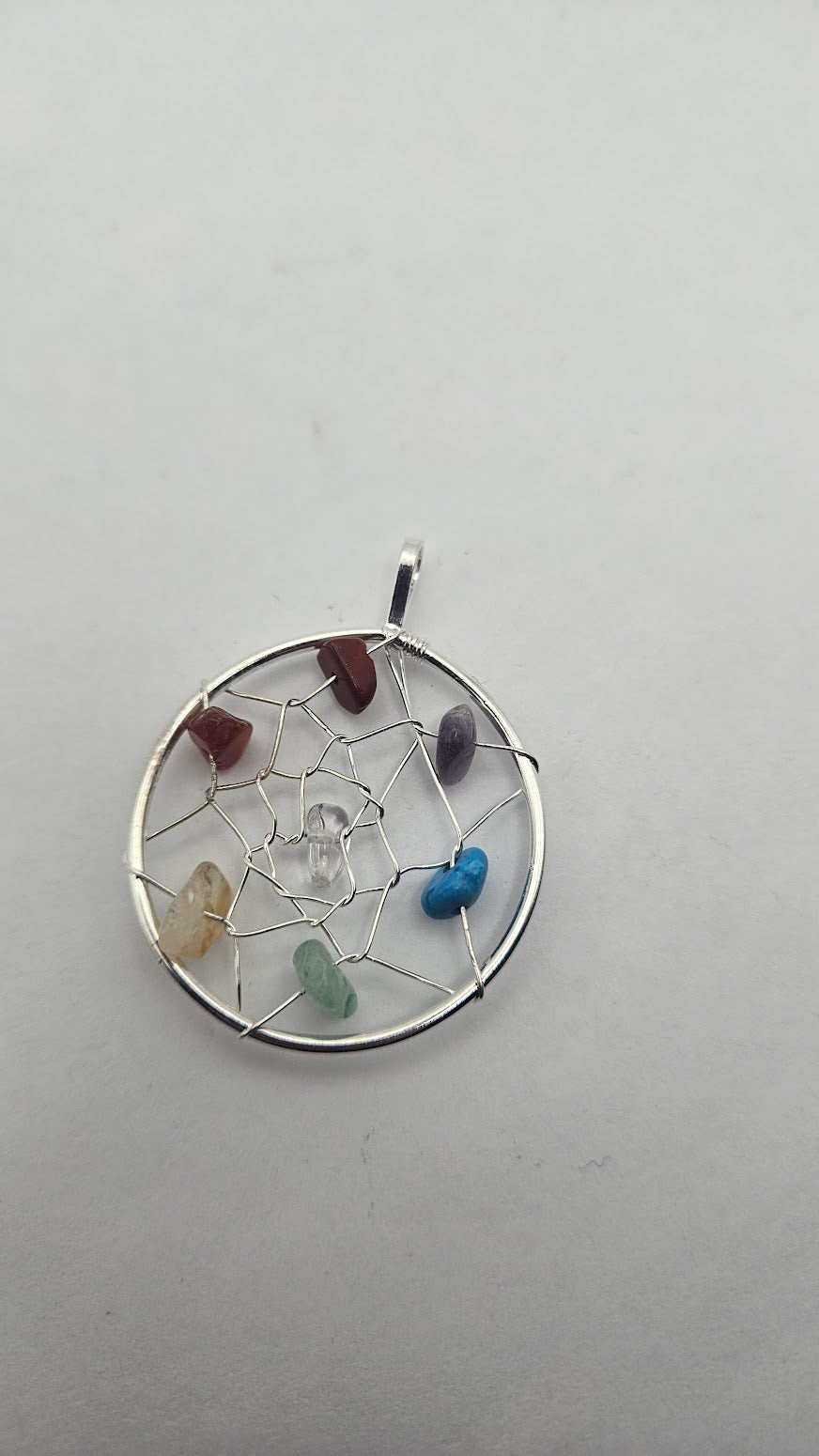 Sterling Silver Dream Catcher Pendant.
