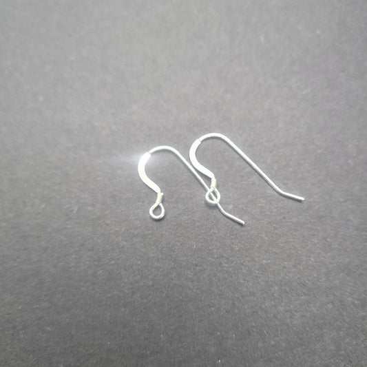 Pair of Sterling Silver Ear Wire With Coil Heavy.