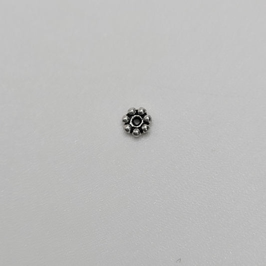 Sterling Silver Extra Small 1mm Daisy Spacer.