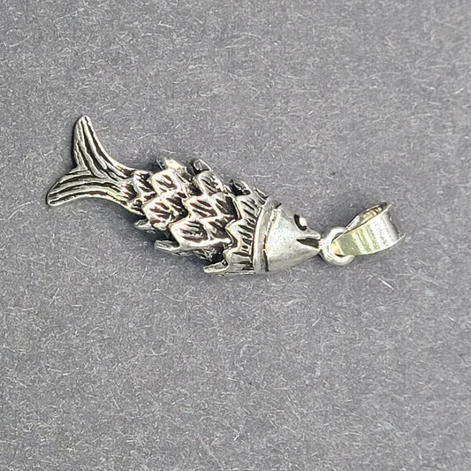 Sterling Silver Articulated Fish Pendant