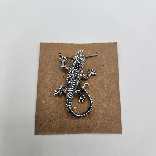 Sterling Silver Iguana Pendant.