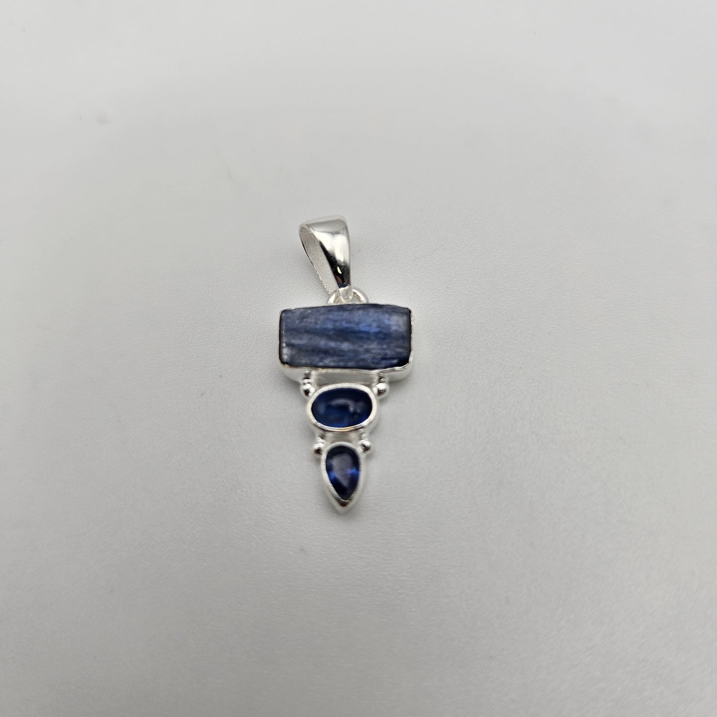 Sterling Silver Kyanite Combo Pendant.