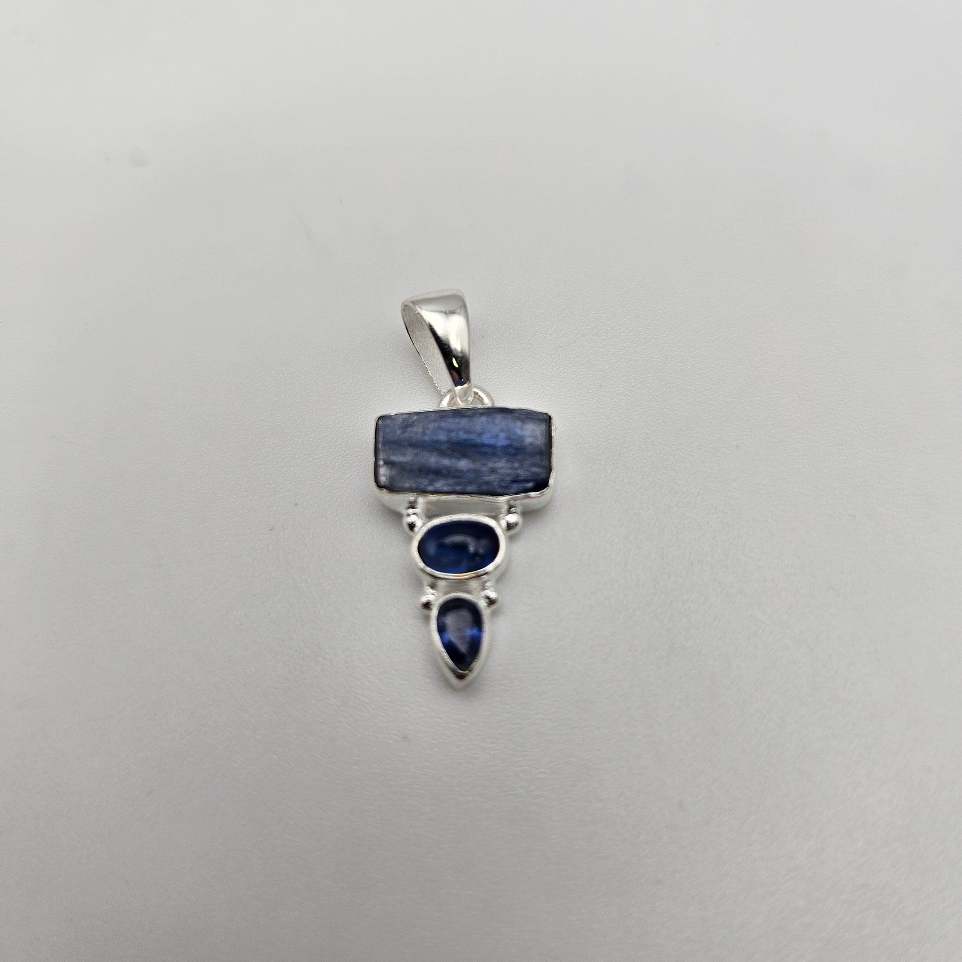 Sterling Silver Kyanite Combo Pendant.