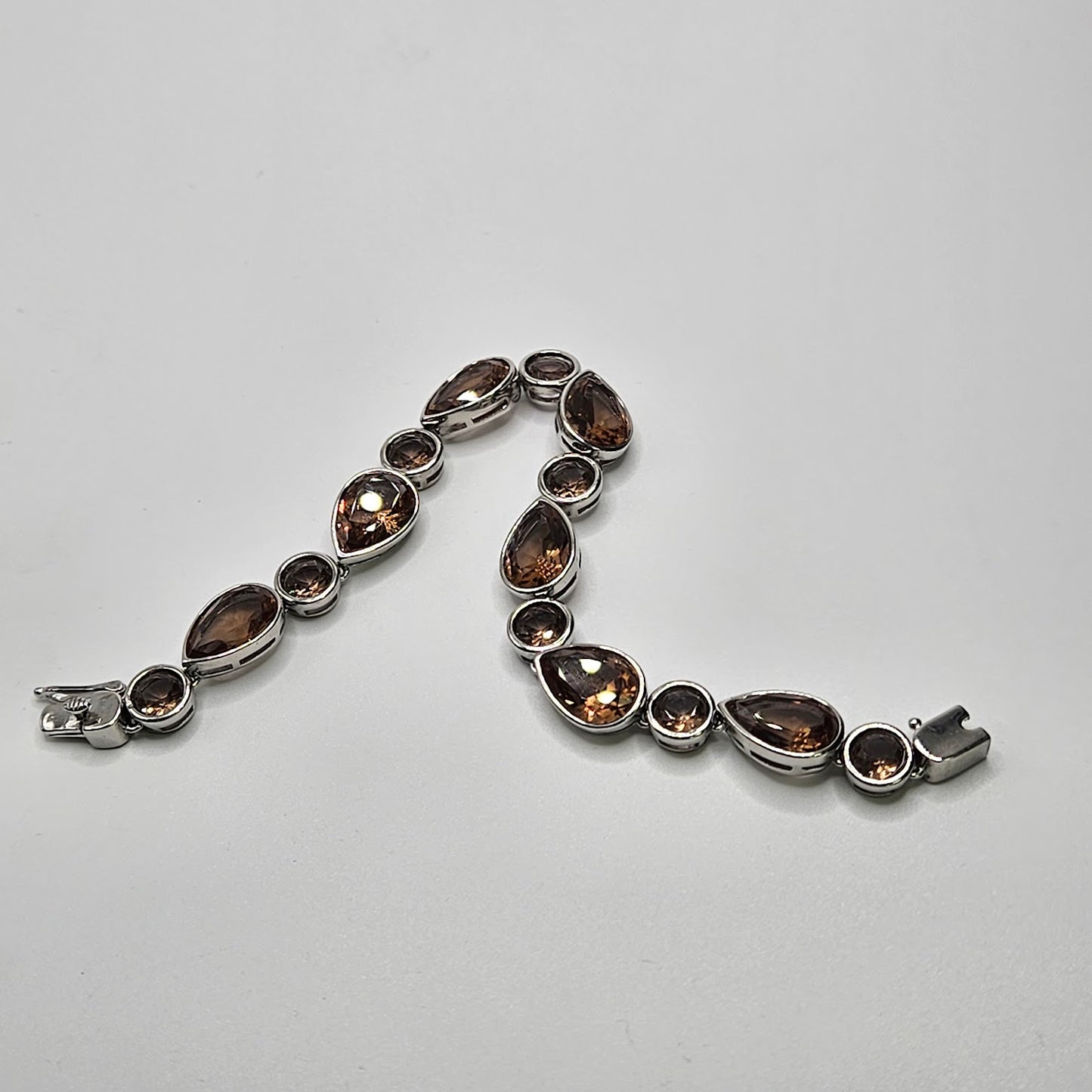 Sterling Silver Lab Grown Alexandrite Bracelet.