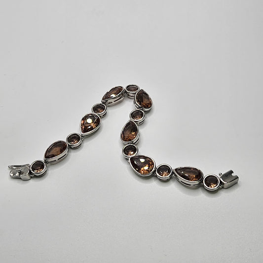 Sterling Silver Lab Grown Alexandrite Bracelet.