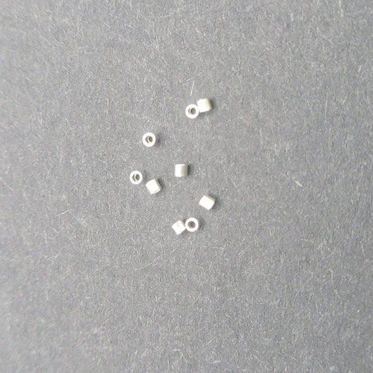Sterling Silver Micro Crimps 1x1mm Pack of 10.