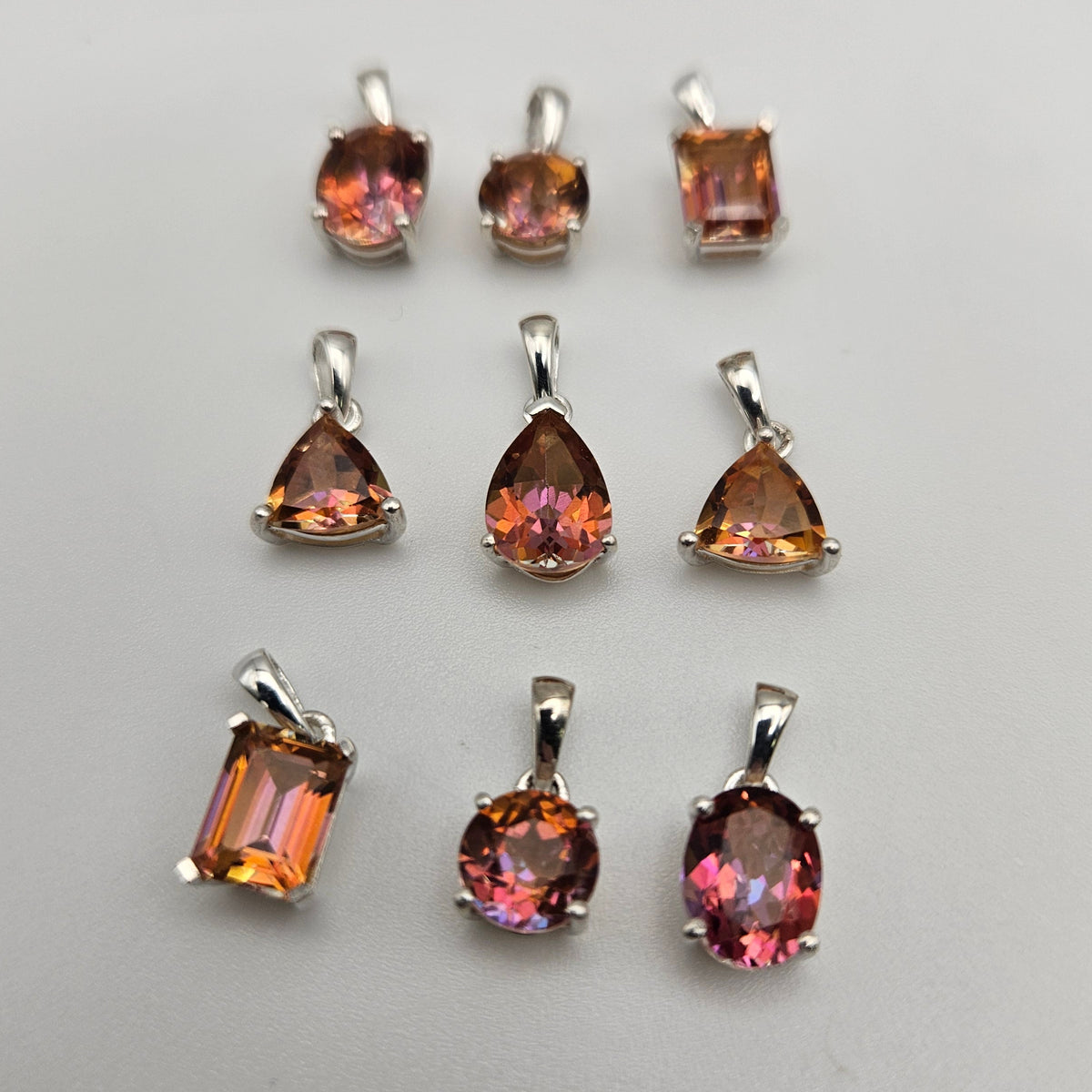 Sterling Silver Mystic Topaz Bezel Pendant.
