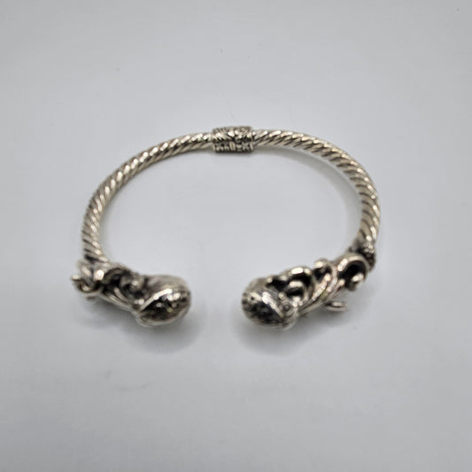 Sterling Silver Octopus Cuff Bracelet.