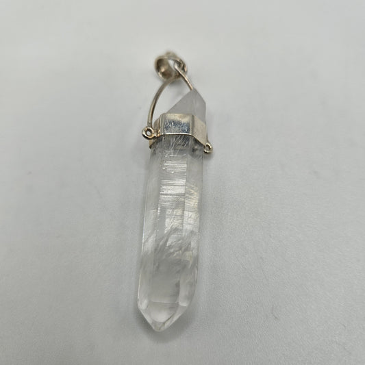Sterling Silver Quartz Cap Pendant.