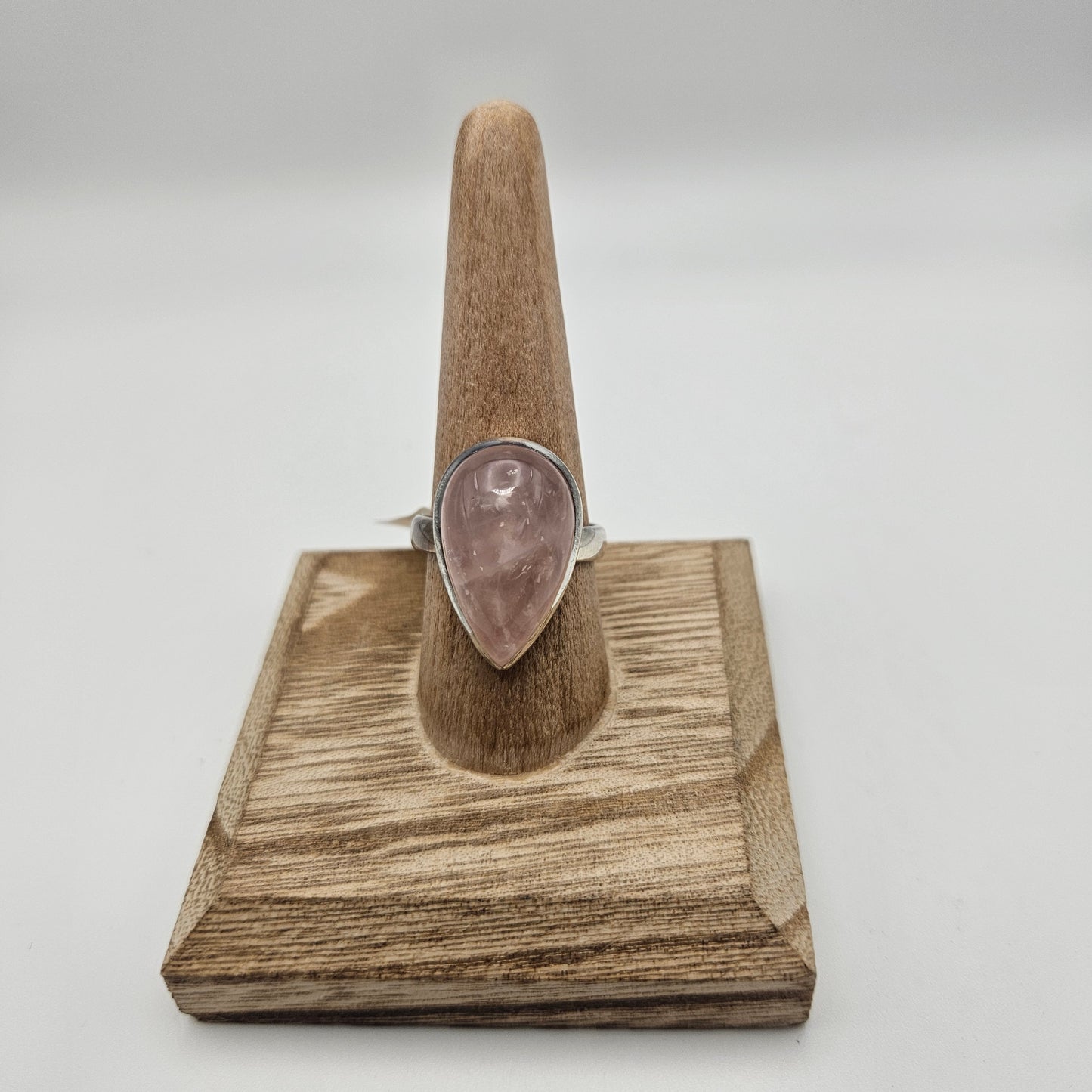 Sterling-Silver-Rose-Quartz-Bezel-Ring-Size-10.