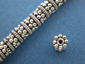 Sterling Silver Small Granulated Spacer Bead 4mm.