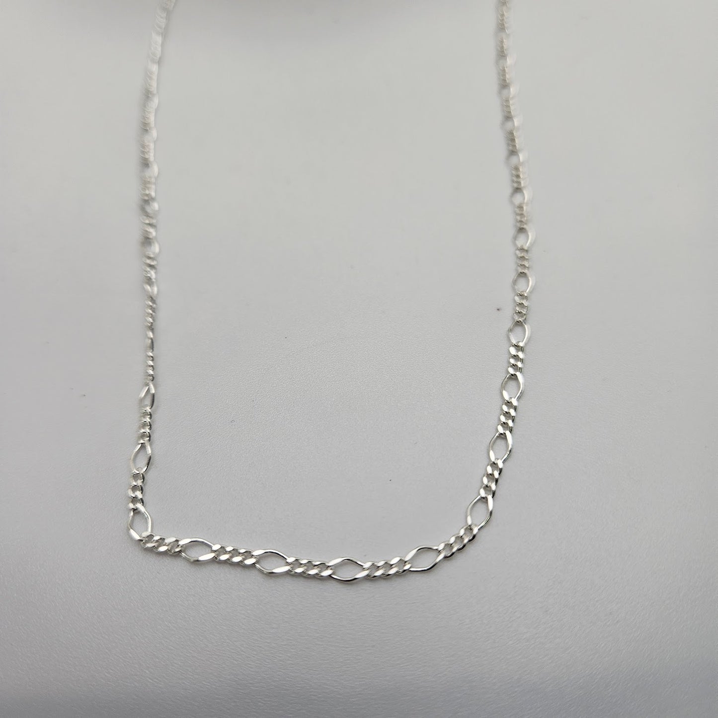 Sterling Silver Small Long and Curb Chain By The Foot.
