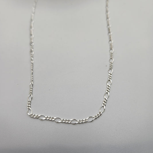 Sterling Silver Small Long and Curb Chain By The Foot.