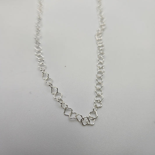Sterling Silver Small Maruchan Tile Chain By The Foot.