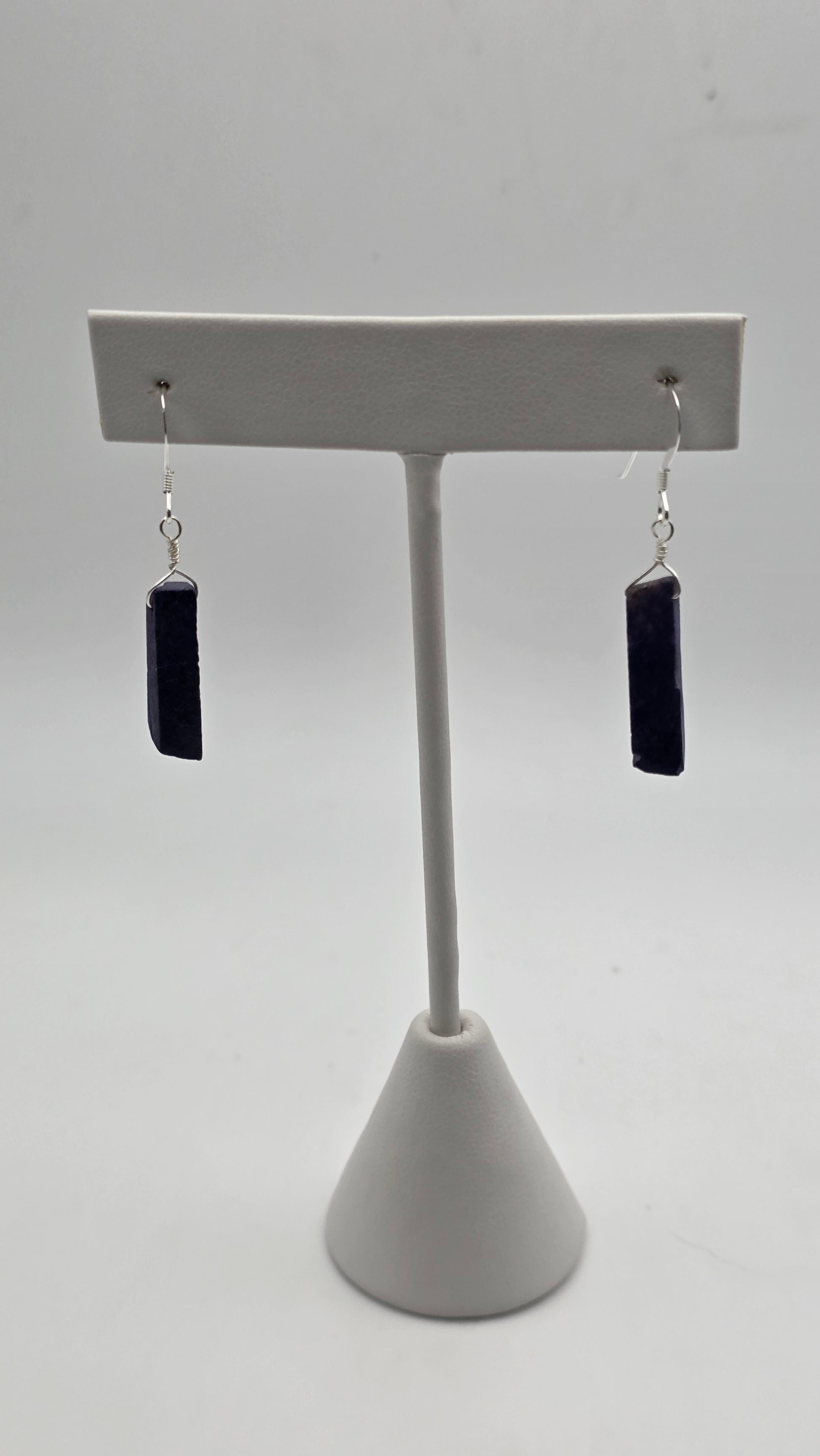 Sterling Silver Sugilite Earrings.