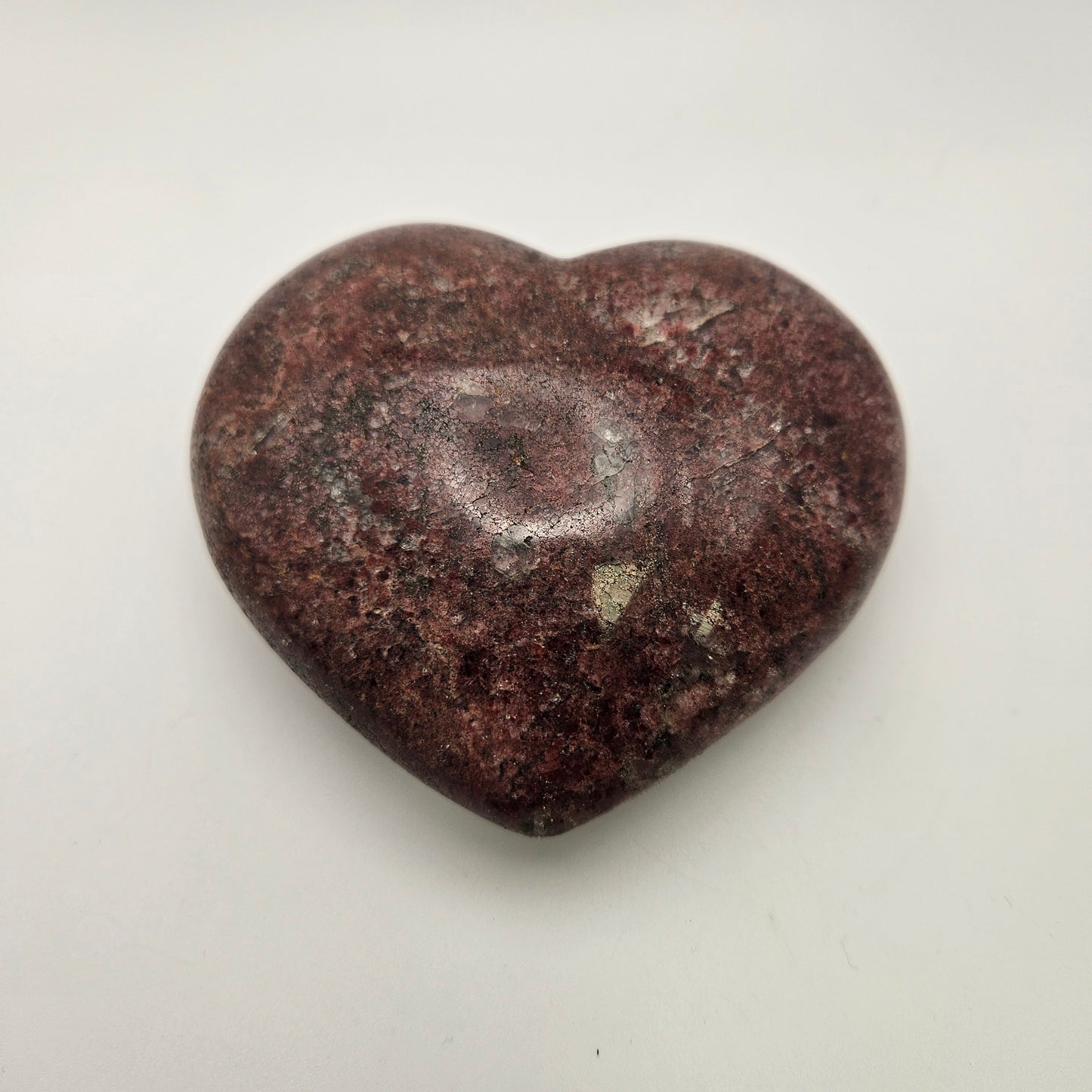 Strawberry Quartz Heart 4 inch.