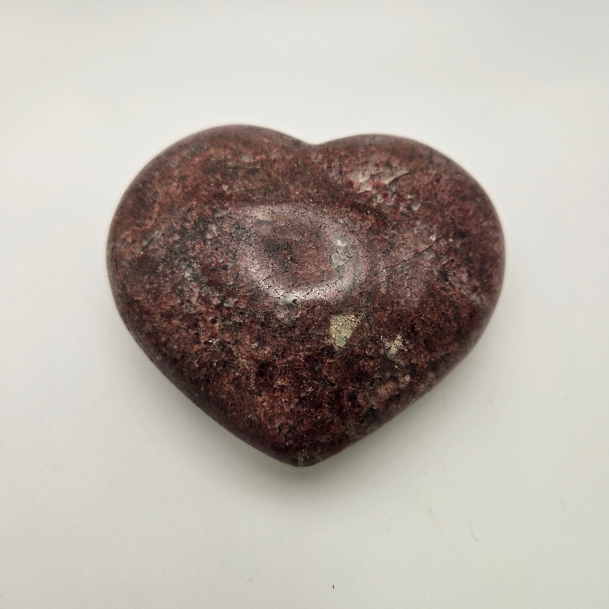 Strawberry Quartz Heart 4 inch.