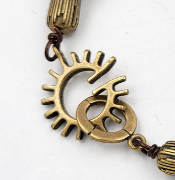 Sun Style Slot Clasp Bronze Necklace Bracelet 1.25 by .75.