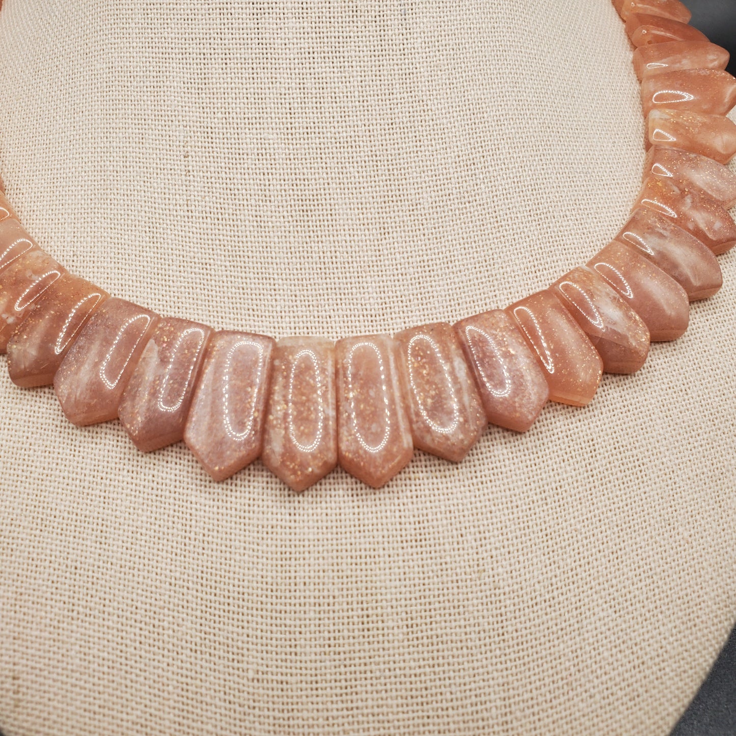 Sunstone Gemstone Necklace. 