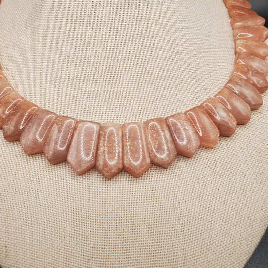 Sunstone Gemstone Necklace. 