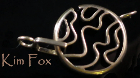 Swirl Round Clasp White Bronze Necklace & Bracelet Closure.