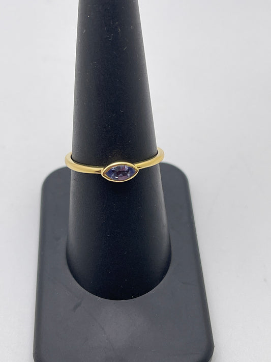Tanzanite Oval Vermeil Ring.