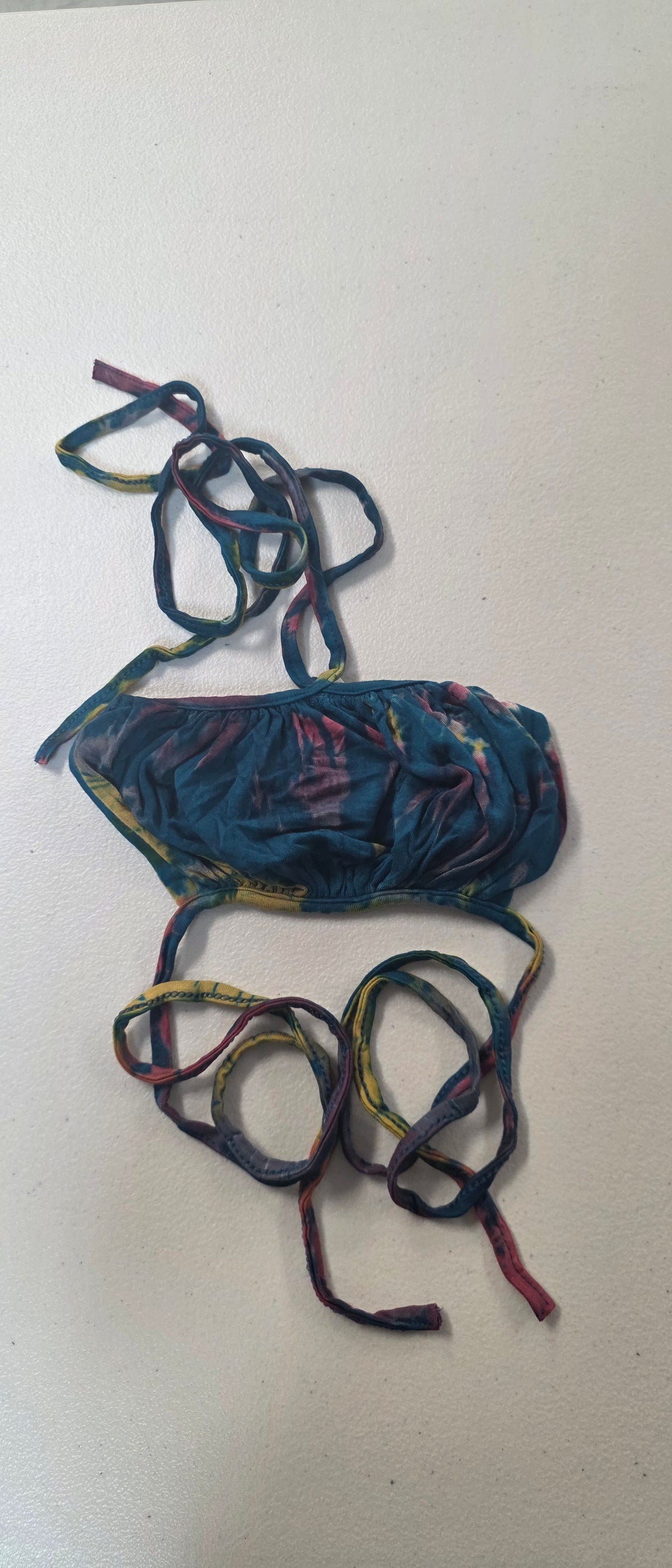 Tie-Dye Tube Top Blue.