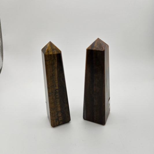 Tiger's Eye Obelisk 3.5 inch.