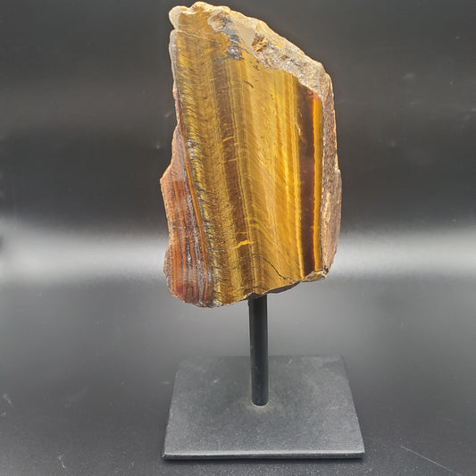Tiger's Eye Specimen On Stand.