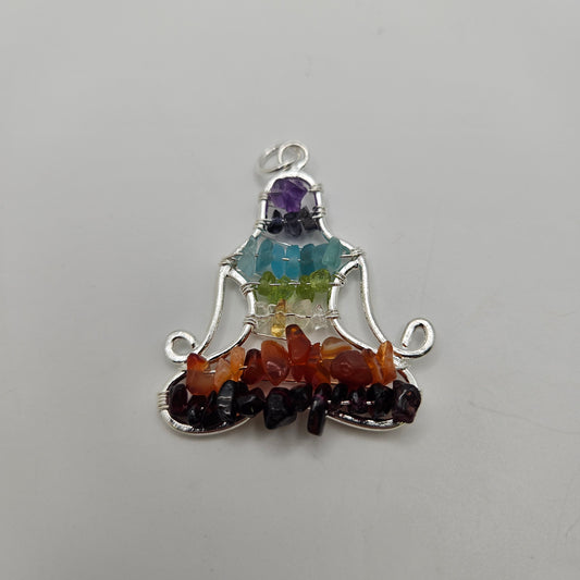 Tree of Life Chakra Buddha Pendant.