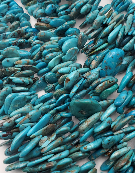 Turquoise Chips Large Bead Strand