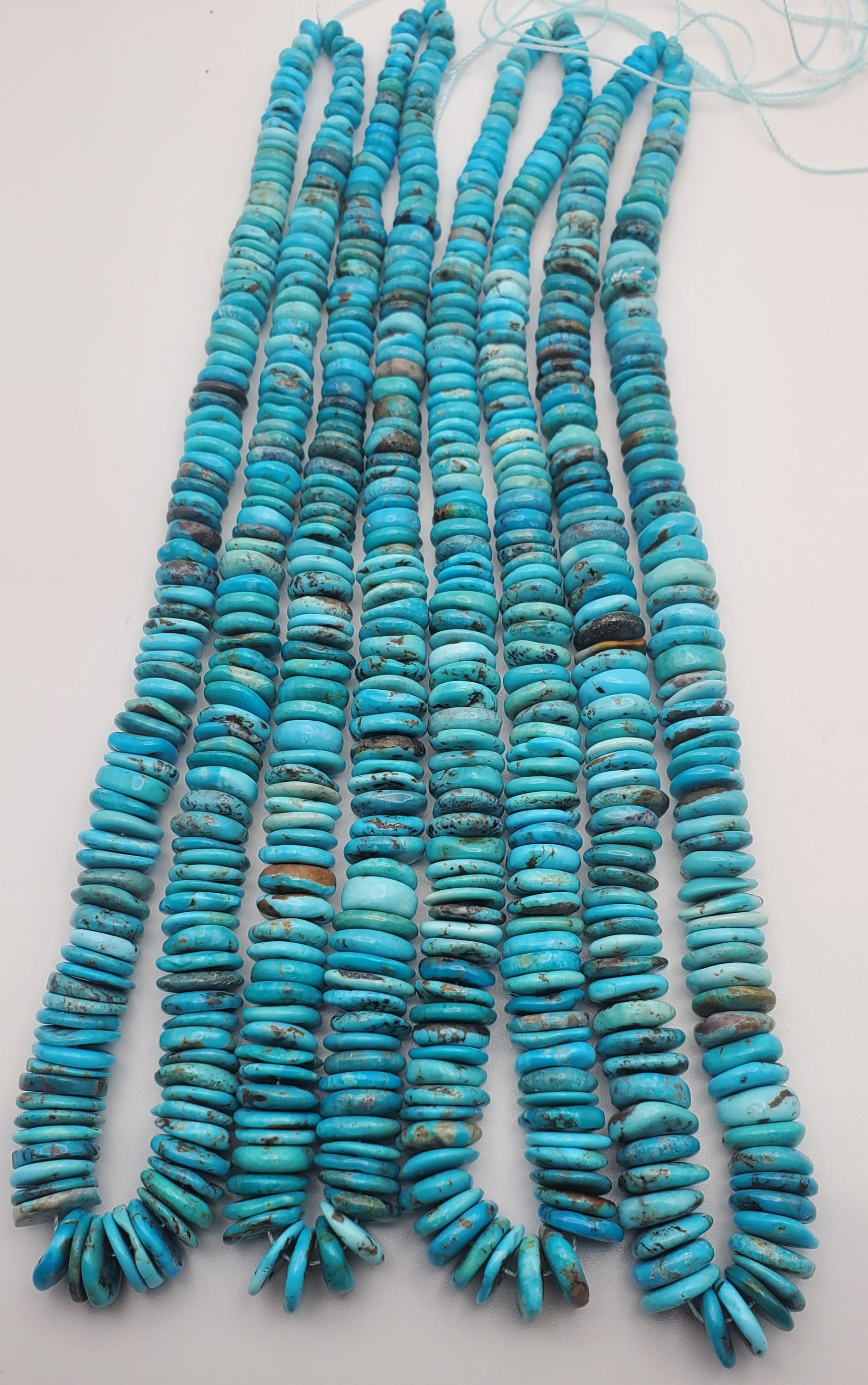 Turquoise Graduated Bead Strand.