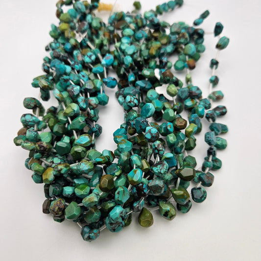 Turquoise Top Drill Bead Strand.