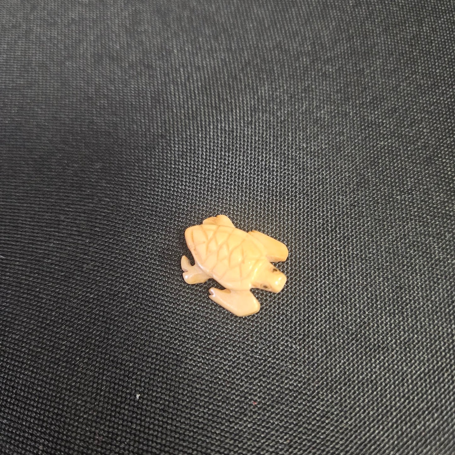 Turtle Carved Bone Bead Single.