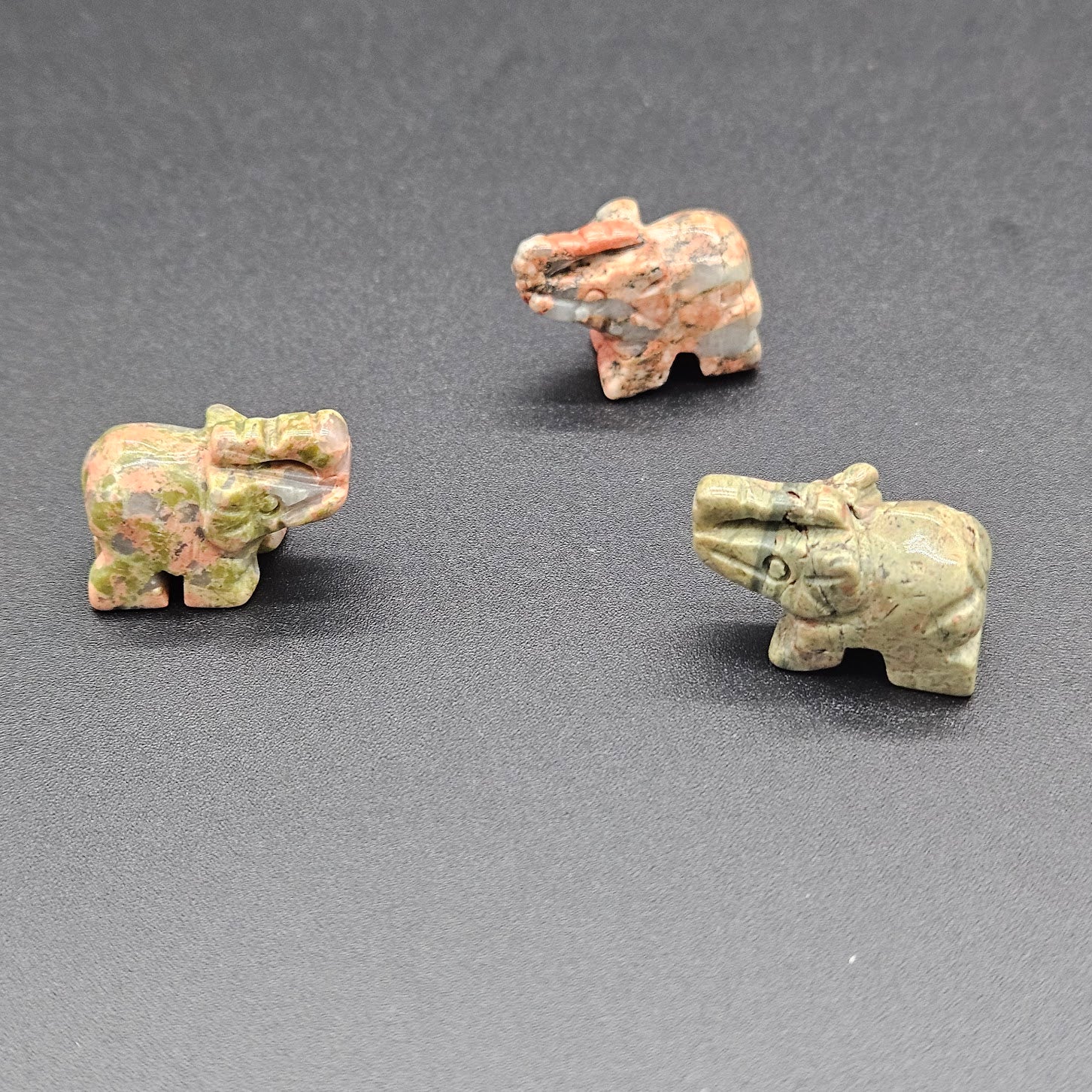 Unakite Jasper Elephant.