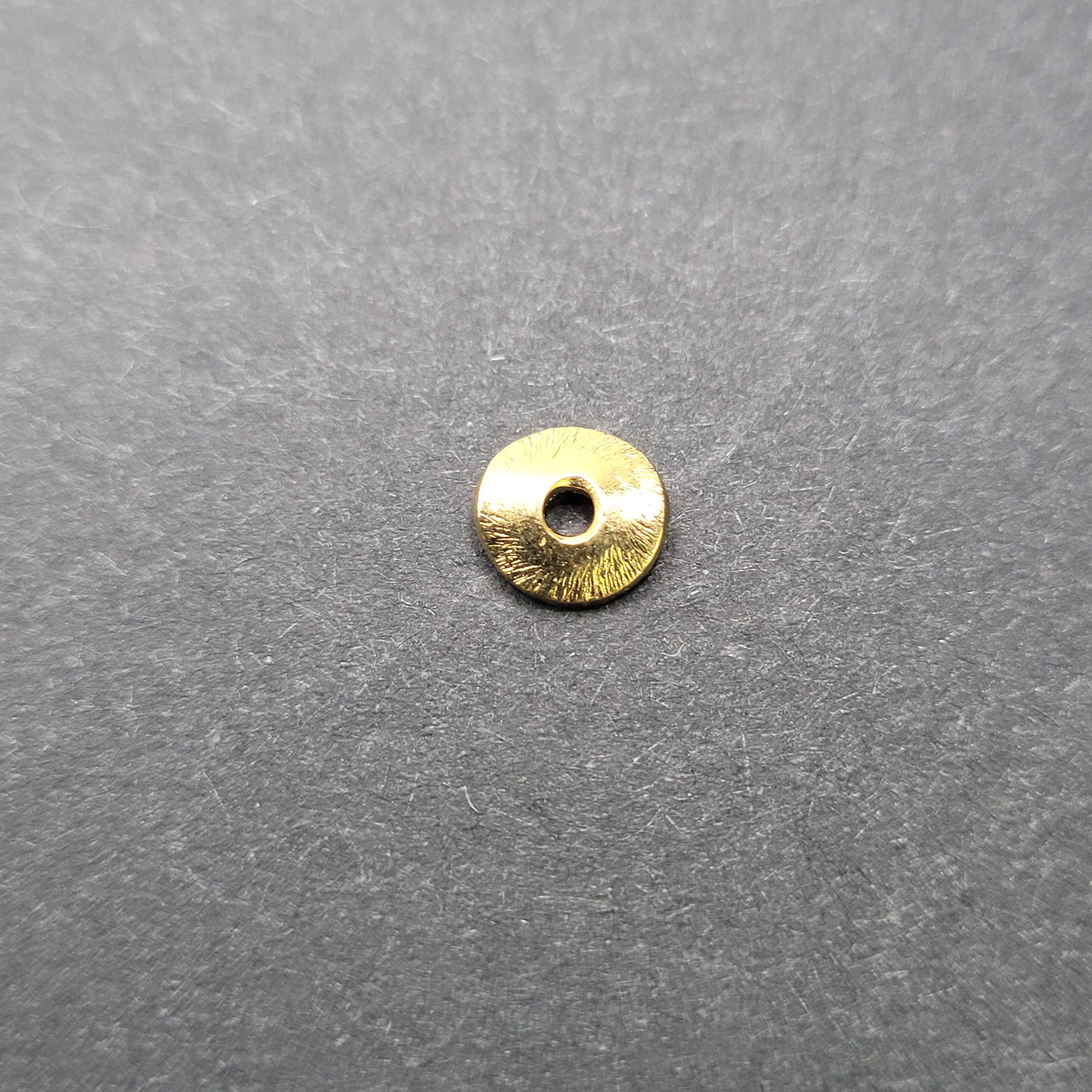 Vermeil Potato Chip Spacer Bead 7mm.