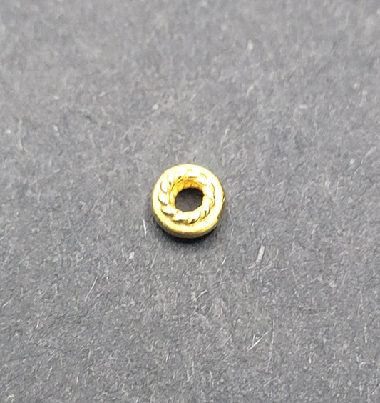 Vermeil Rondelle Spacer Bead Sold Individually.