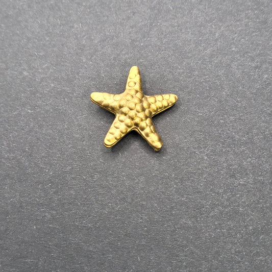 Vermeil Star Fish Focal Bead.